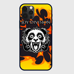 Чехол для iPhone 12 Pro Max Joy Division рок панда и огонь, цвет: 3D-черный