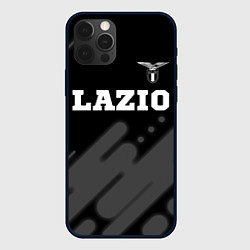 Чехол iPhone 12 Pro Max Lazio sport на темном фоне посередине