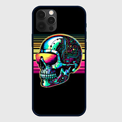 Чехол iPhone 12 Pro Max Cyber skull - ai art fantasy