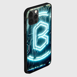 Чехол для iPhone 12 Pro Max Неоновая вывеска - свечение, цвет: 3D-черный — фото 2