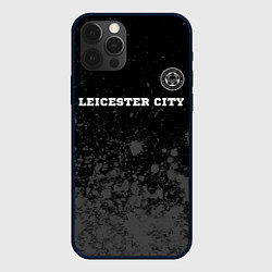 Чехол для iPhone 12 Pro Max Leicester City sport на темном фоне посередине, цвет: 3D-черный