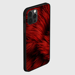 Чехол для iPhone 12 Pro Max Красная шерсть, цвет: 3D-черный — фото 2