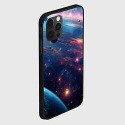 Чехол для iPhone 12 Pro Max Маленькие планеты, цвет: 3D-черный — фото 2