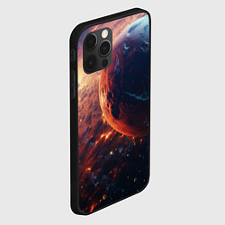Чехол для iPhone 12 Pro Max Планеты в движении, цвет: 3D-черный — фото 2