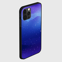 Чехол для iPhone 12 Pro Max Синий космос и звезды, цвет: 3D-черный — фото 2