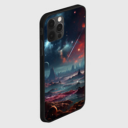 Чехол для iPhone 12 Pro Max Фантастическая планета, цвет: 3D-черный — фото 2