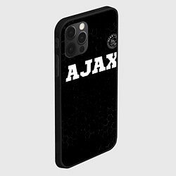 Чехол для iPhone 12 Pro Max Ajax sport на темном фоне посередине, цвет: 3D-черный — фото 2