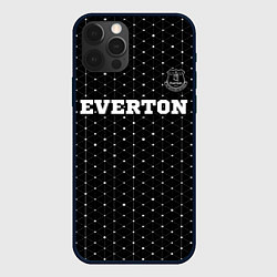 Чехол iPhone 12 Pro Max Everton sport на темном фоне посередине