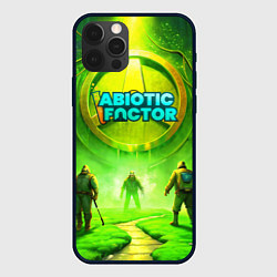 Чехол для iPhone 12 Pro Max Abiotic Factor зеленый атомный завод, цвет: 3D-черный