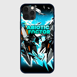 Чехол для iPhone 12 Pro Max Abiotic Factor лого яркий абстракт, цвет: 3D-черный