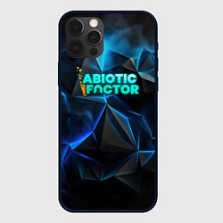 Чехол iPhone 12 Pro Max Abiotic Factor логотип холодный фон