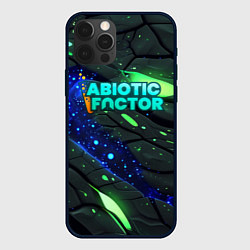 Чехол iPhone 12 Pro Max Abiotic Factor logo bright neon