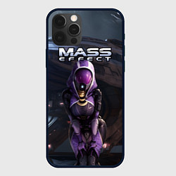 Чехол для iPhone 12 Pro Max Mass Effect ТалиЗора и космический корабль, цвет: 3D-черный