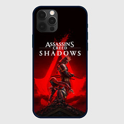 Чехол для iPhone 12 Pro Max Главные герои Assassins creed shadows, цвет: 3D-черный