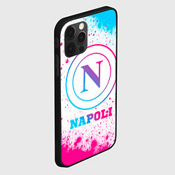 Чехол для iPhone 12 Pro Max Napoli neon gradient style, цвет: 3D-черный — фото 2