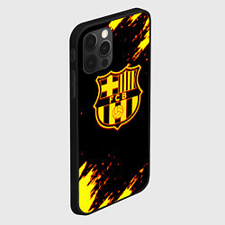 Чехол для iPhone 12 Pro Max Barcelona огненные краски лого, цвет: 3D-черный — фото 2