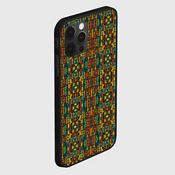 Чехол для iPhone 12 Pro Max Яркий африканский узор, цвет: 3D-черный — фото 2