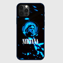 Чехол iPhone 12 Pro Max Nirvana рок бенд краски