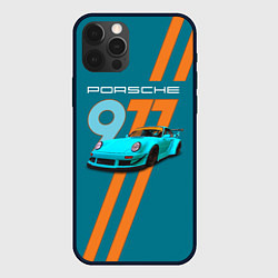 Чехол iPhone 12 Pro Max Porsche немецкий спорткар