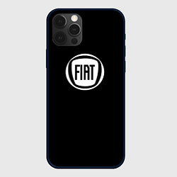 Чехол iPhone 12 Pro Max FIAT logo white