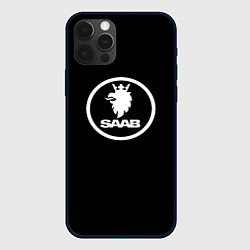 Чехол iPhone 12 Pro Max Saab avto logo