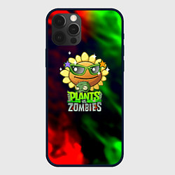 Чехол iPhone 12 Pro Max Plants vs zombies огненный градиент