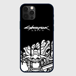 Чехол iPhone 12 Pro Max Cyberpunk steel samurai