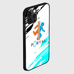 Чехол для iPhone 12 Pro Max Portal краски текстура гейм, цвет: 3D-черный — фото 2