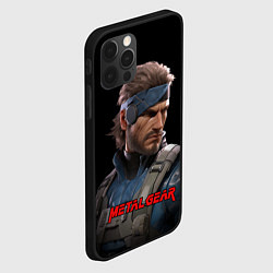 Чехол для iPhone 12 Pro Max Веном Снейк из игры Metal gear, цвет: 3D-черный — фото 2