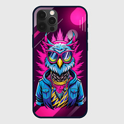 Чехол iPhone 12 Pro Max Стильная сова в одежде