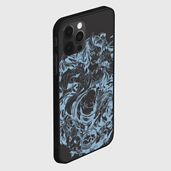 Чехол для iPhone 12 Pro Max Клинок рассекающий демонов Незуко рябь, цвет: 3D-черный — фото 2