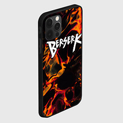 Чехол для iPhone 12 Pro Max Berserk red lava, цвет: 3D-черный — фото 2