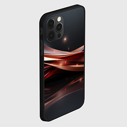 Чехол для iPhone 12 Pro Max Блестящая изящная геометрия, цвет: 3D-черный — фото 2