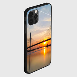 Чехол для iPhone 12 Pro Max Вантовый мост в Санкт-Петербурге, цвет: 3D-черный — фото 2