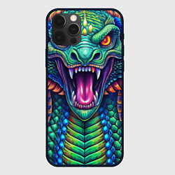 Чехол для iPhone 12 Pro Max Крупная змея фэнтези, цвет: 3D-черный