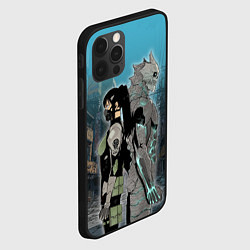 Чехол для iPhone 12 Pro Max Хибино и Аширо -Кайдзю номер 8, цвет: 3D-черный — фото 2