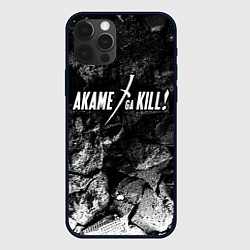 Чехол iPhone 12 Pro Max Akame ga Kill black graphite