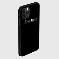 Чехол для iPhone 12 Pro Max Bloodborne logo, цвет: 3D-черный — фото 2