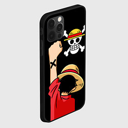 Чехол для iPhone 12 Pro Max One piece - Monkey D Luffy, цвет: 3D-черный — фото 2