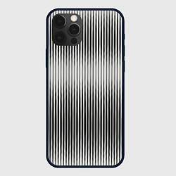 Чехол iPhone 12 Pro Max Серые вертикальные линии