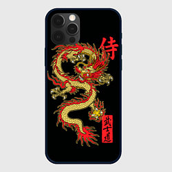 Чехол для iPhone 12 Pro Max Огненный дракон - путь воина, цвет: 3D-черный