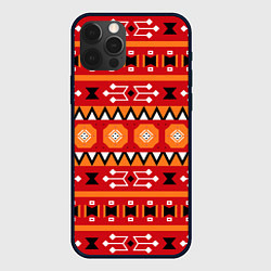 Чехол iPhone 12 Pro Max Этническая геометрия в ярких цветах