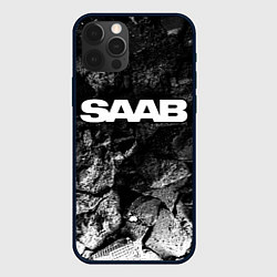 Чехол iPhone 12 Pro Max Saab black graphite