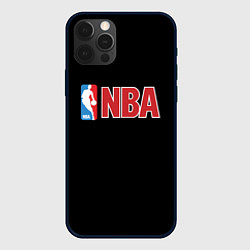 Чехол для iPhone 12 Pro Max NBA logo, цвет: 3D-черный