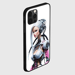Чехол для iPhone 12 Pro Max Cyber warrior Barbie - ai art fantasy, цвет: 3D-черный — фото 2