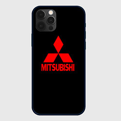 Чехол iPhone 12 Pro Max Mitsubishi red logo