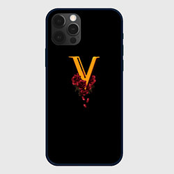 Чехол iPhone 12 Pro Max Valentinos logo Cyberpunk