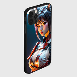 Чехол для iPhone 12 Pro Max Демон - лисица, цвет: 3D-черный — фото 2