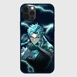 Чехол для iPhone 12 Pro Max Джиян - Грозовые волны, цвет: 3D-черный