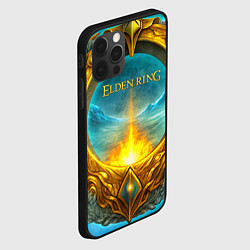 Чехол для iPhone 12 Pro Max Elden Ring золотое кольцо и зимний холод, цвет: 3D-черный — фото 2